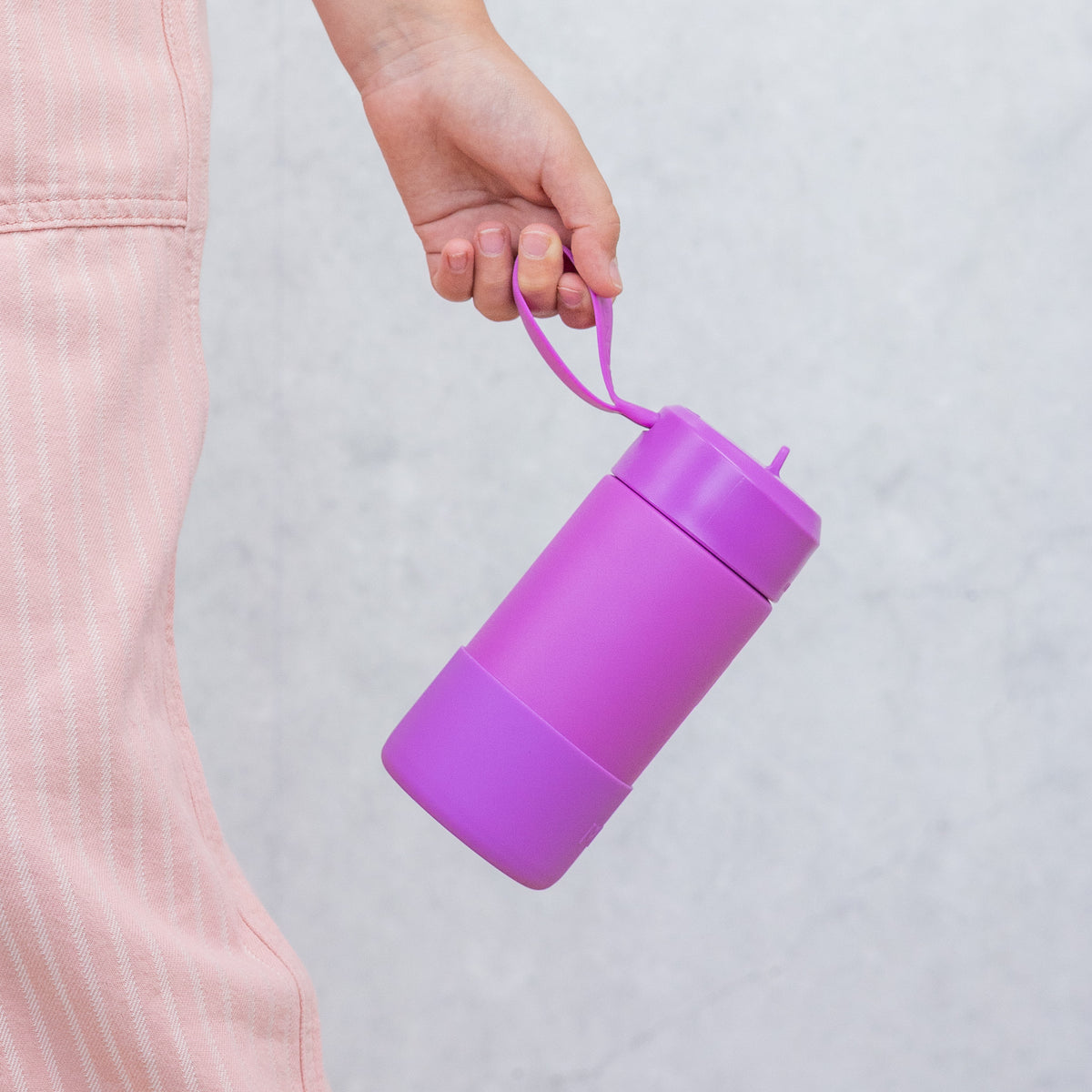 MontiiCo 350ml Drink Bottle Sipper - Fuchsia