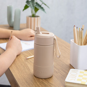 MontiiCo 350ml Drink Bottle Sipper - Sand