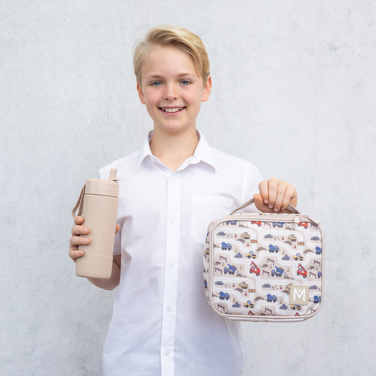 MontiiCo 350ml Drink Bottle Sipper - Sand