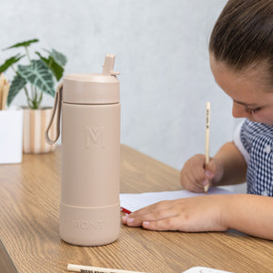 MontiiCo 475ml Drink Bottle Sipper - Sand