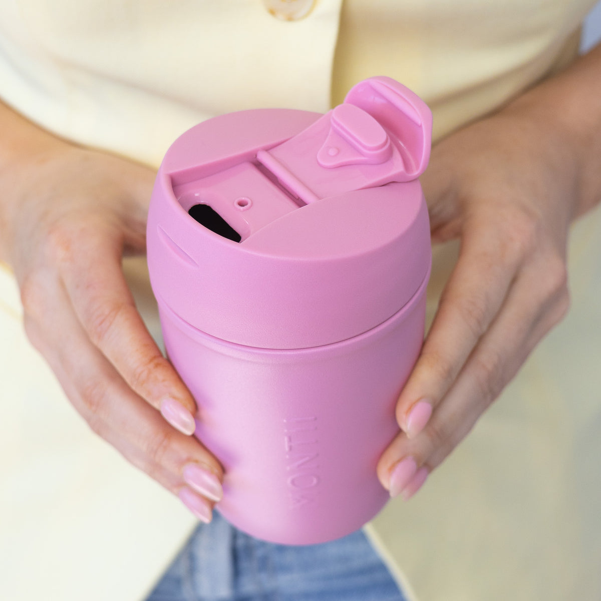 MontiiCo 380ml Coffee Cup - Bubblegum