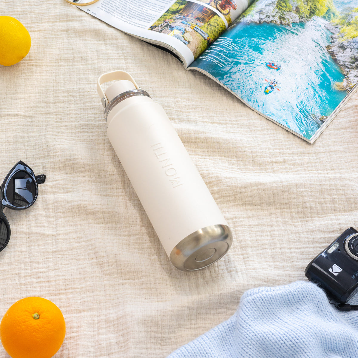 Montii.co 700ml Quench Drink Bottle - Cream