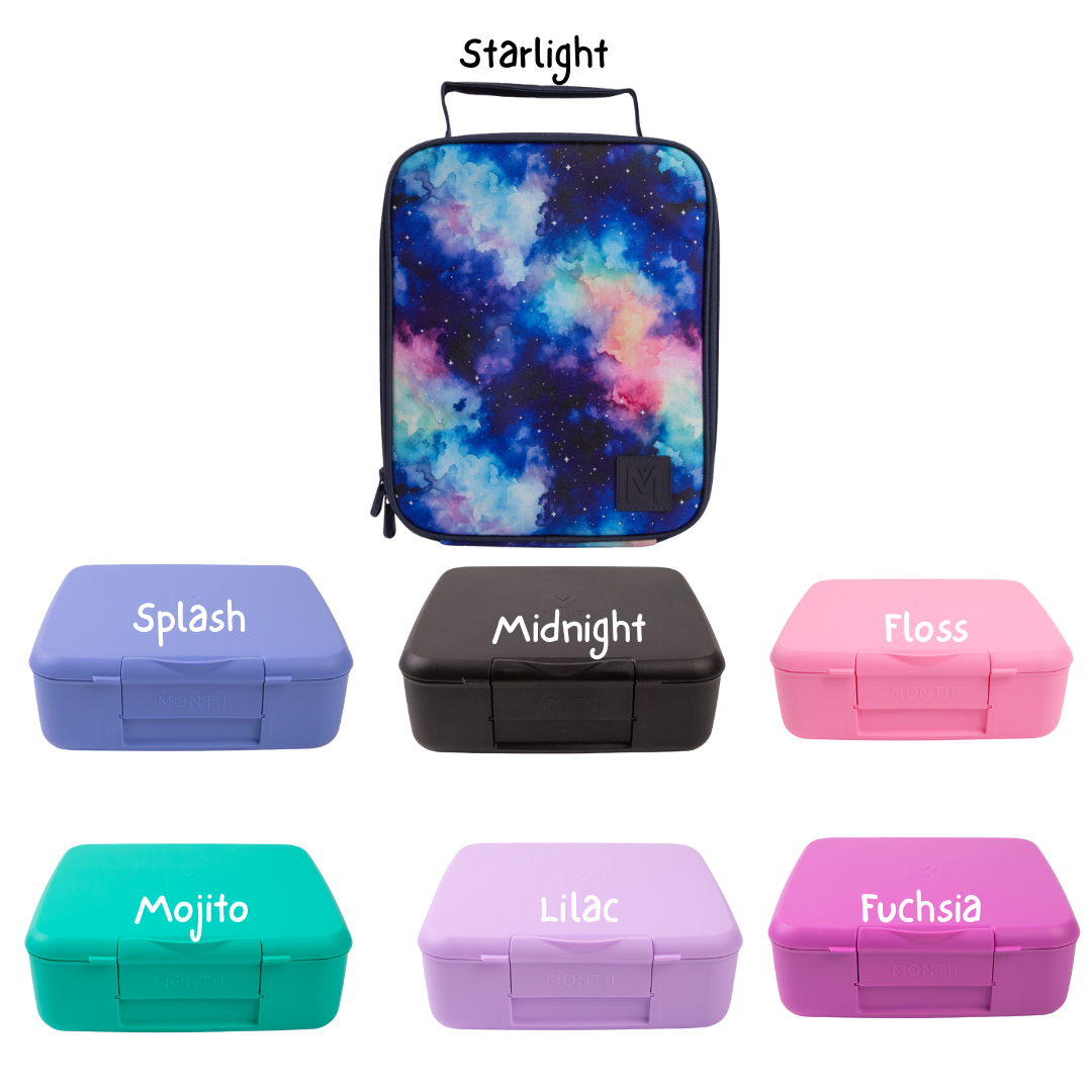 Montiico Feast Large and snack box bundle (NEW LARGER SIZE BAG)