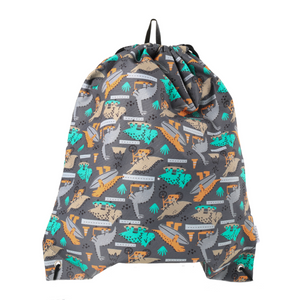 Out and About Drawstring Bag - Dino Skate