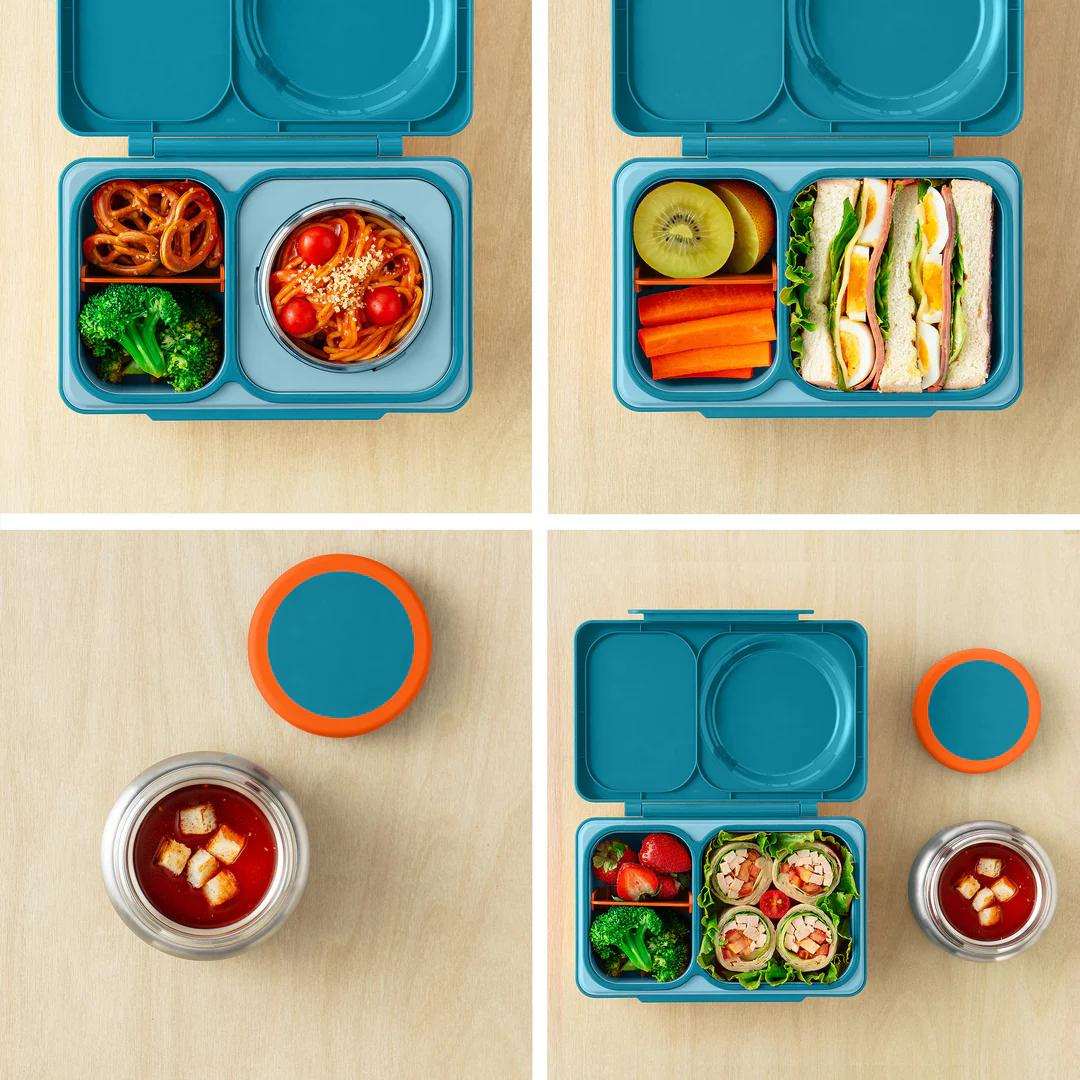 OMIEBOX UP HOT &amp; COLD BENTO BOX - TEAL GREEN