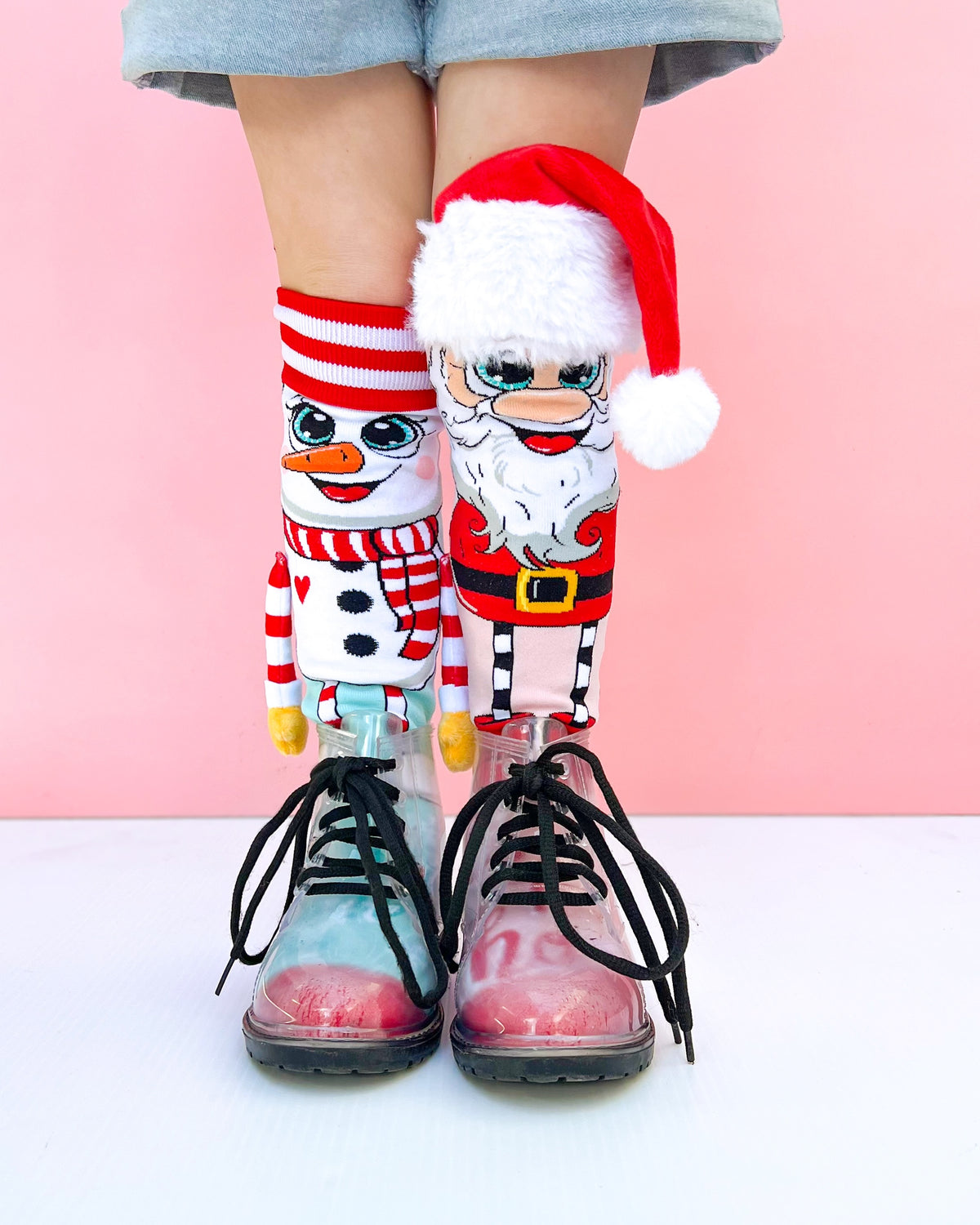 Mad Mia Socks - SANTA &amp; SNOWMAN