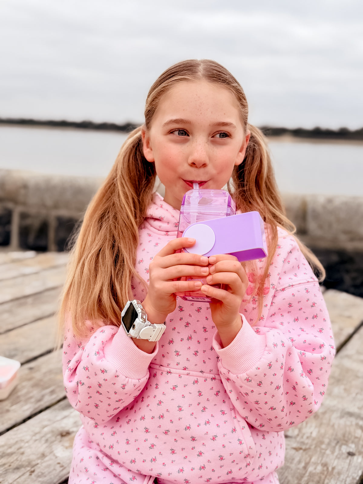 OASIS KID'S TRITAN JUICE BOX W/ STRAW 300ML - LAVENDER