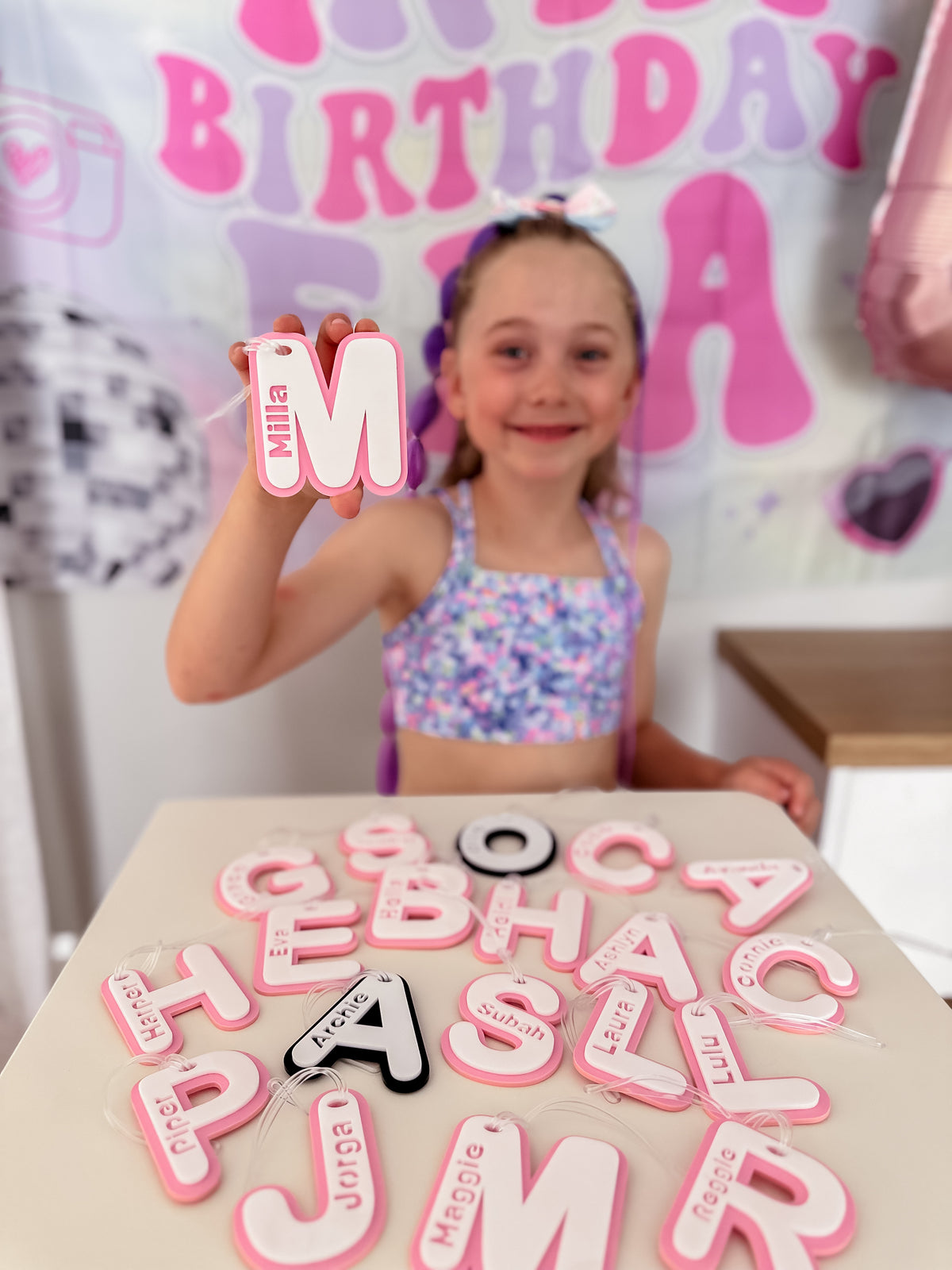 Large Personalised Laser Cut Bag Tag