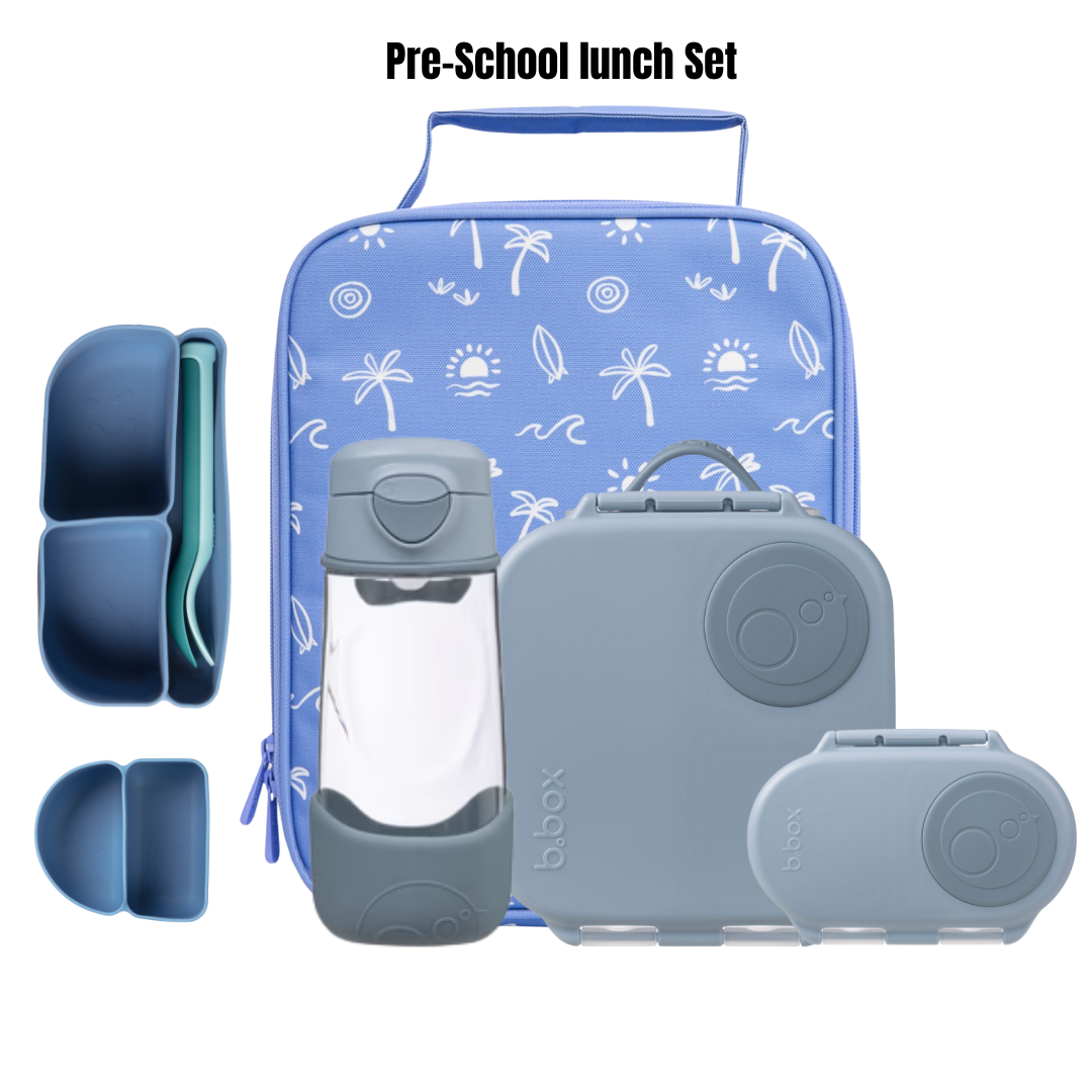 B.Box / Montiico Mini and snack box Pre-School Bundle (limited stock) Blue