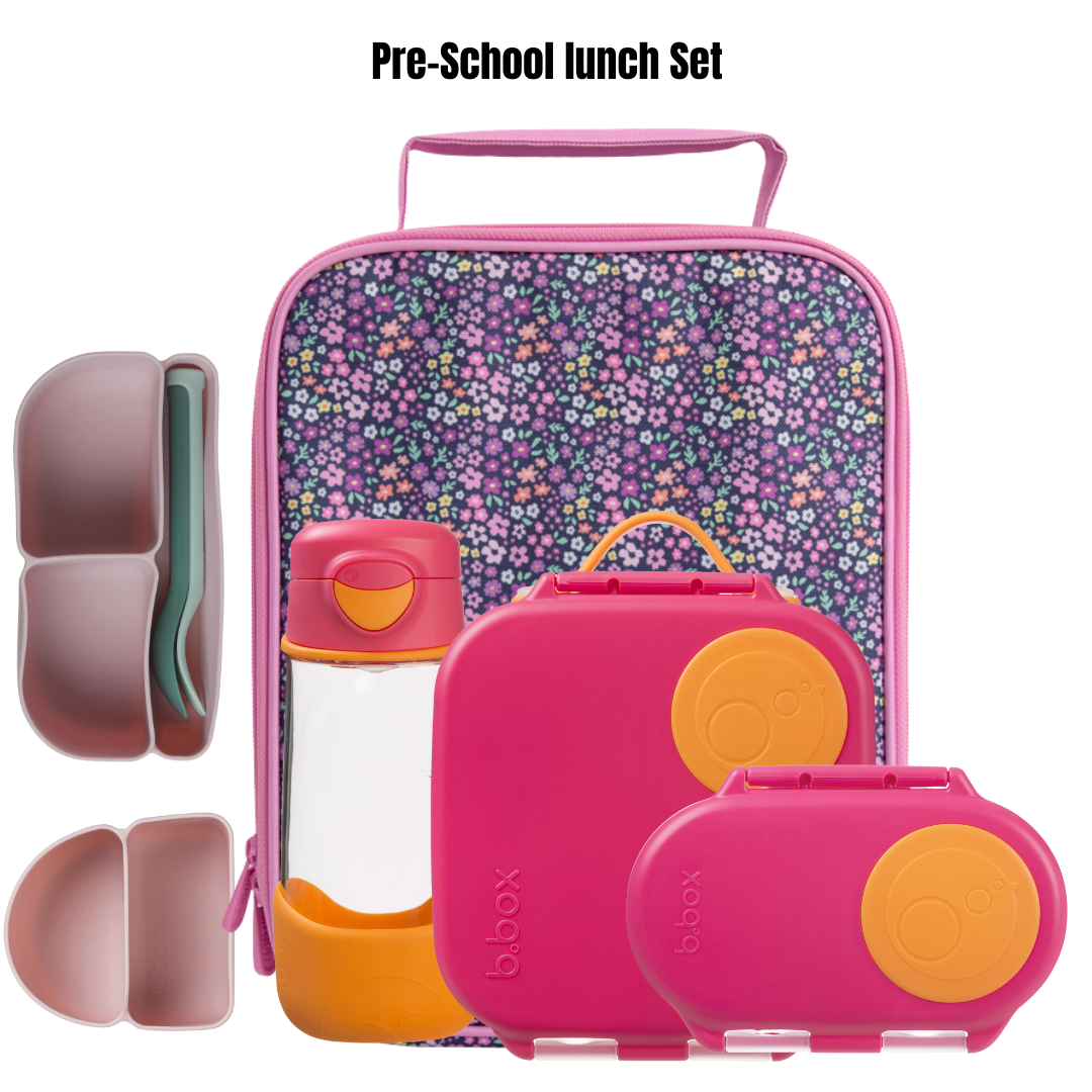 B.Box / Montiico Mini and snack box Pre-School Bundle (limited stock) Pink