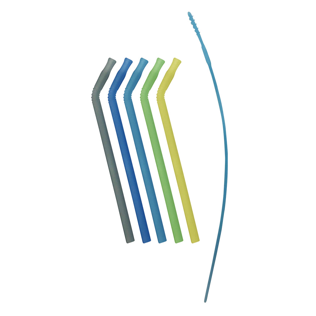 B.box Silicone straws - Pool Party