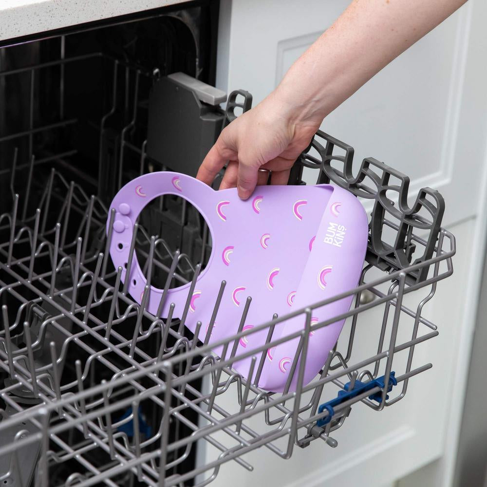 Bumkins Silicone Bib - Rainbows