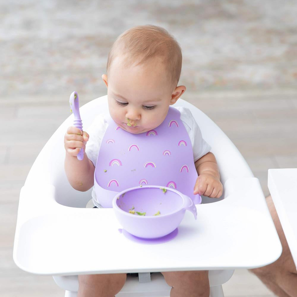 Bumkins Silicone Bib - Rainbows