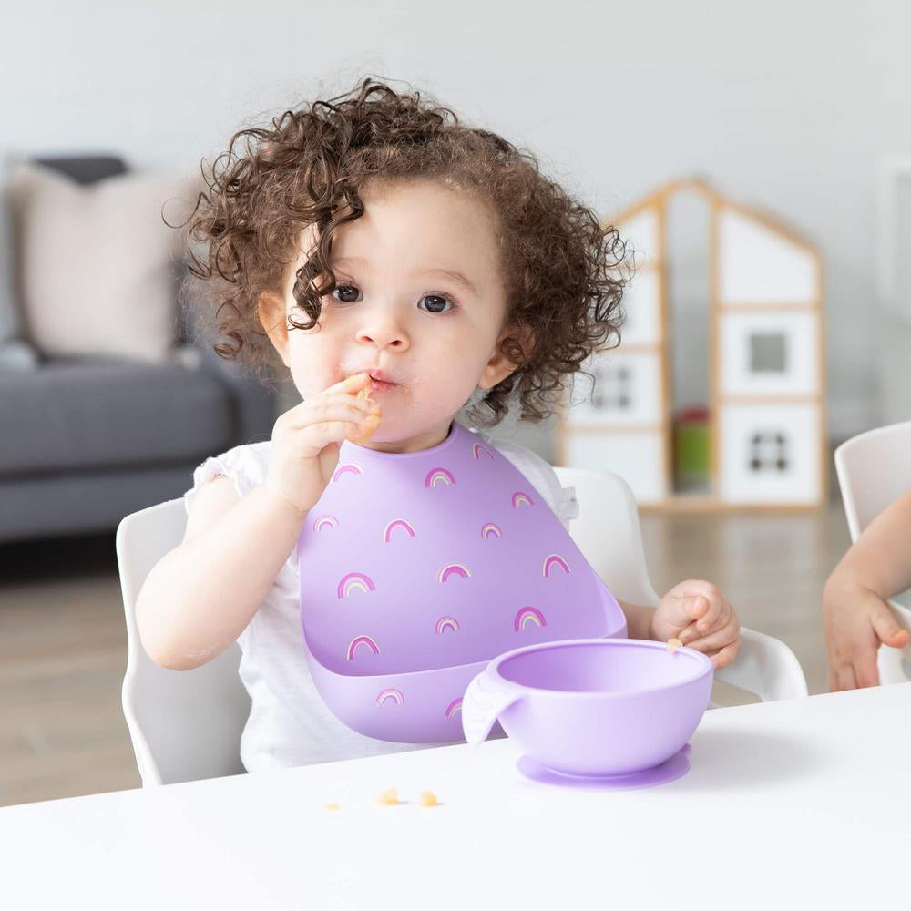 Bumkins Silicone Bib - Rainbows