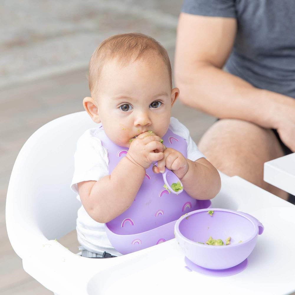 Bumkins Silicone Bib - Rainbows
