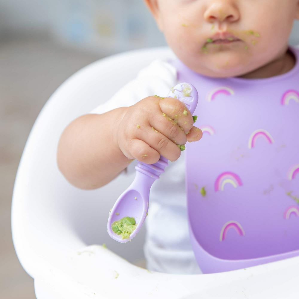 Bumkins Silicone Bib - Rainbows