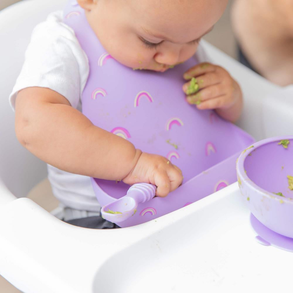Bumkins Silicone Bib - Rainbows