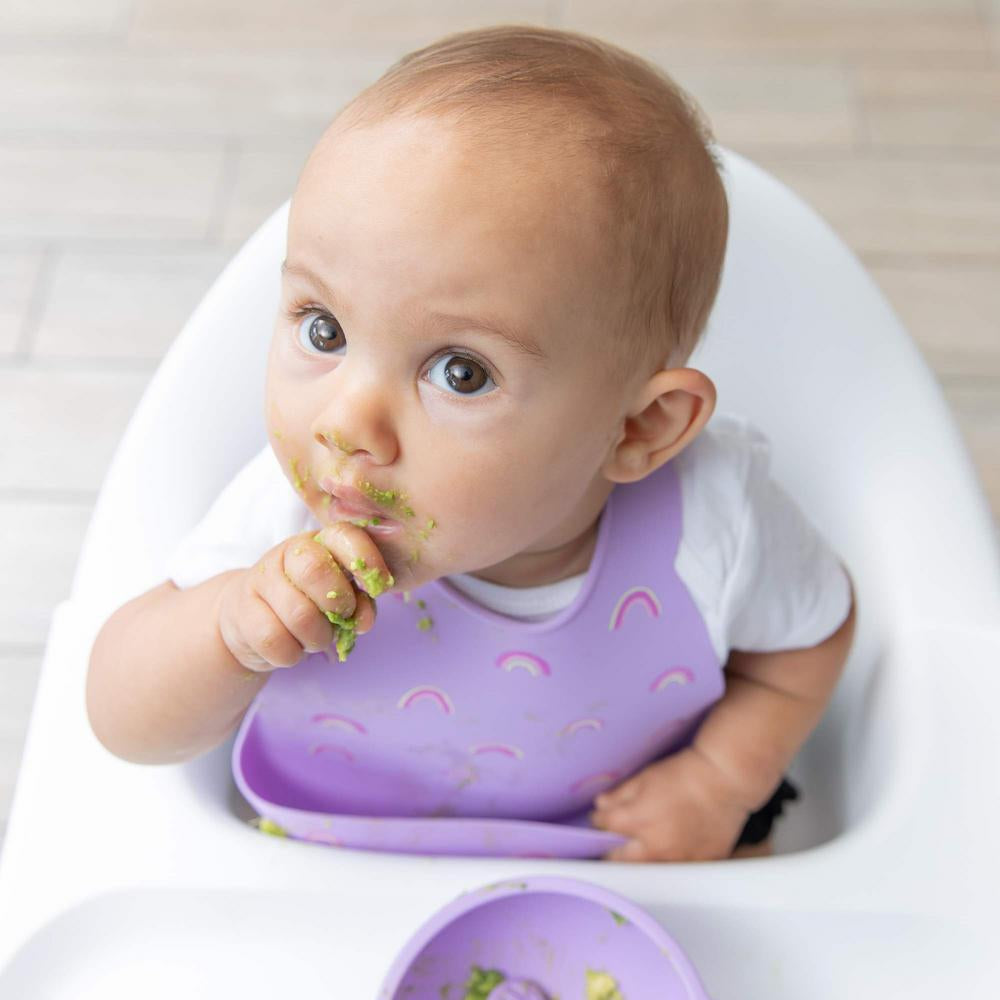 Bumkins Silicone Bib - Rainbows