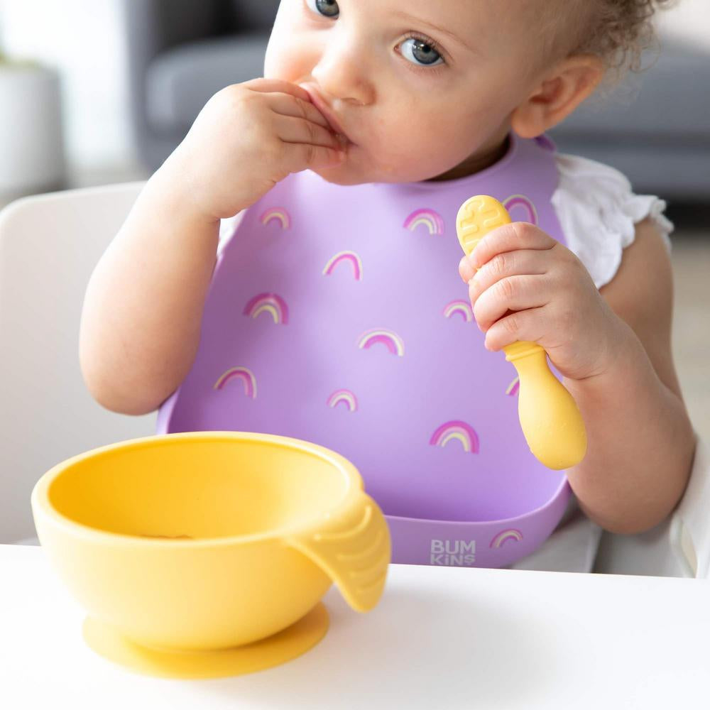 Bumkins Silicone Bib - Rainbows