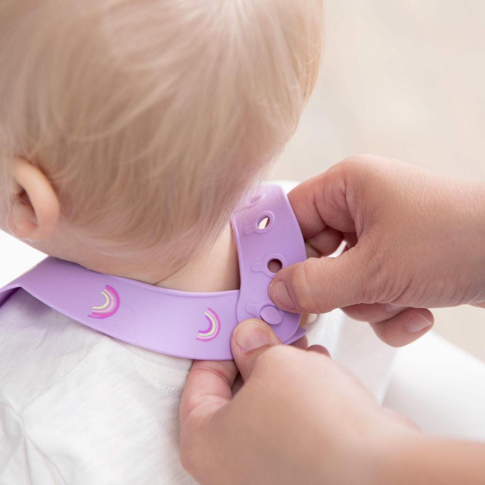 Bumkins Silicone Bib - Rainbows