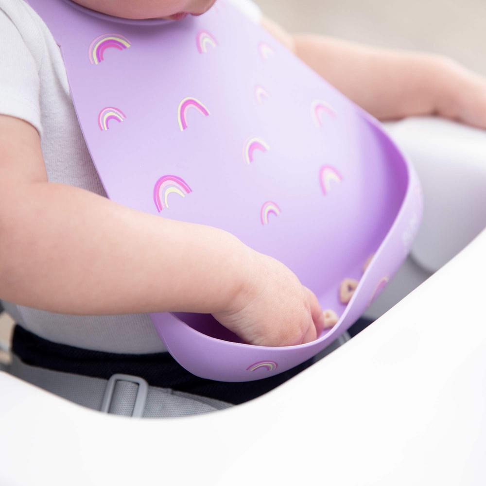 Bumkins Silicone Bib - Rainbows
