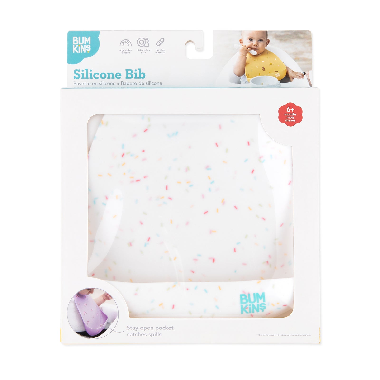 Bumkins Silicone Bib - Vanilla Sprinkle