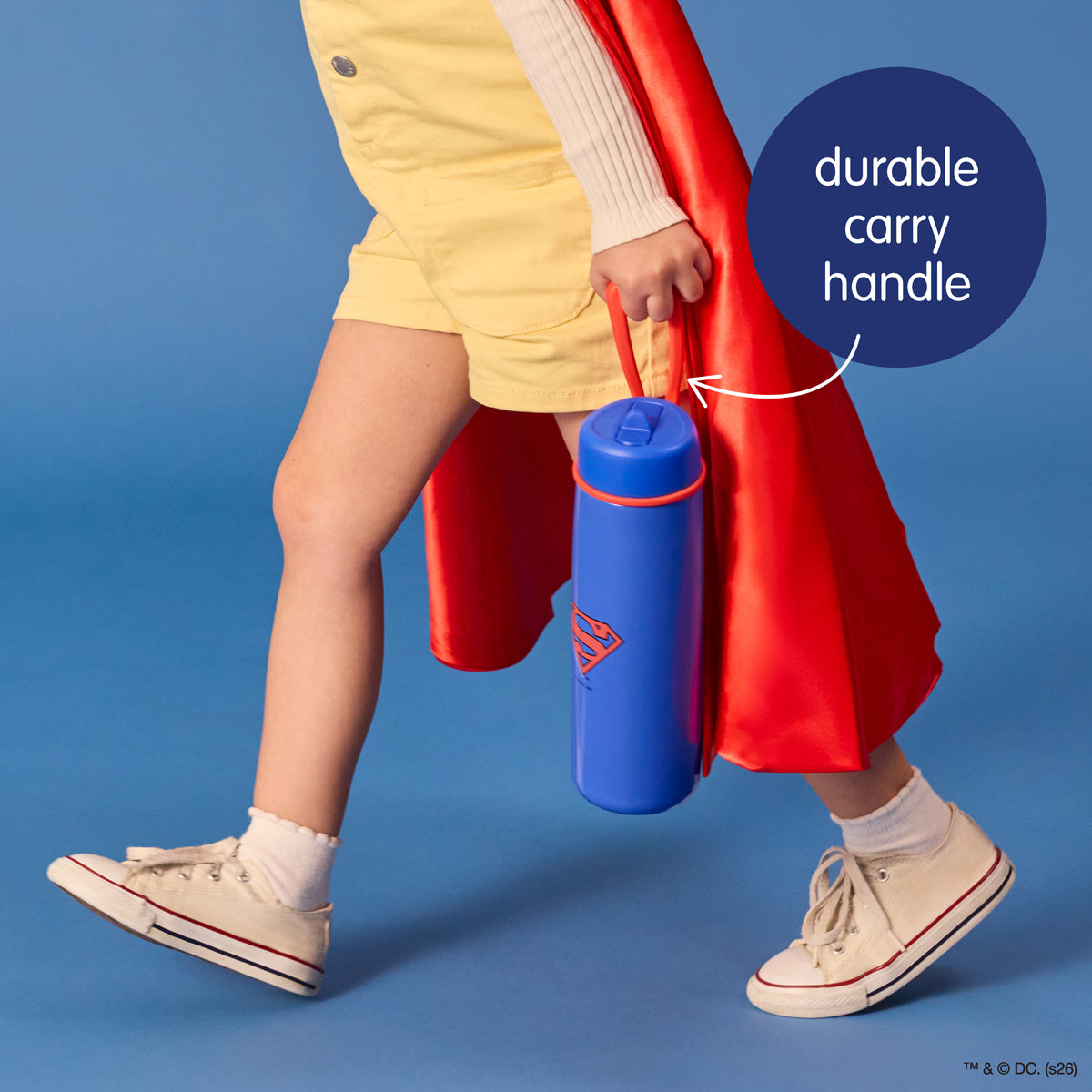 B.box 690mL Insulated Flip Top Bottle - Superman