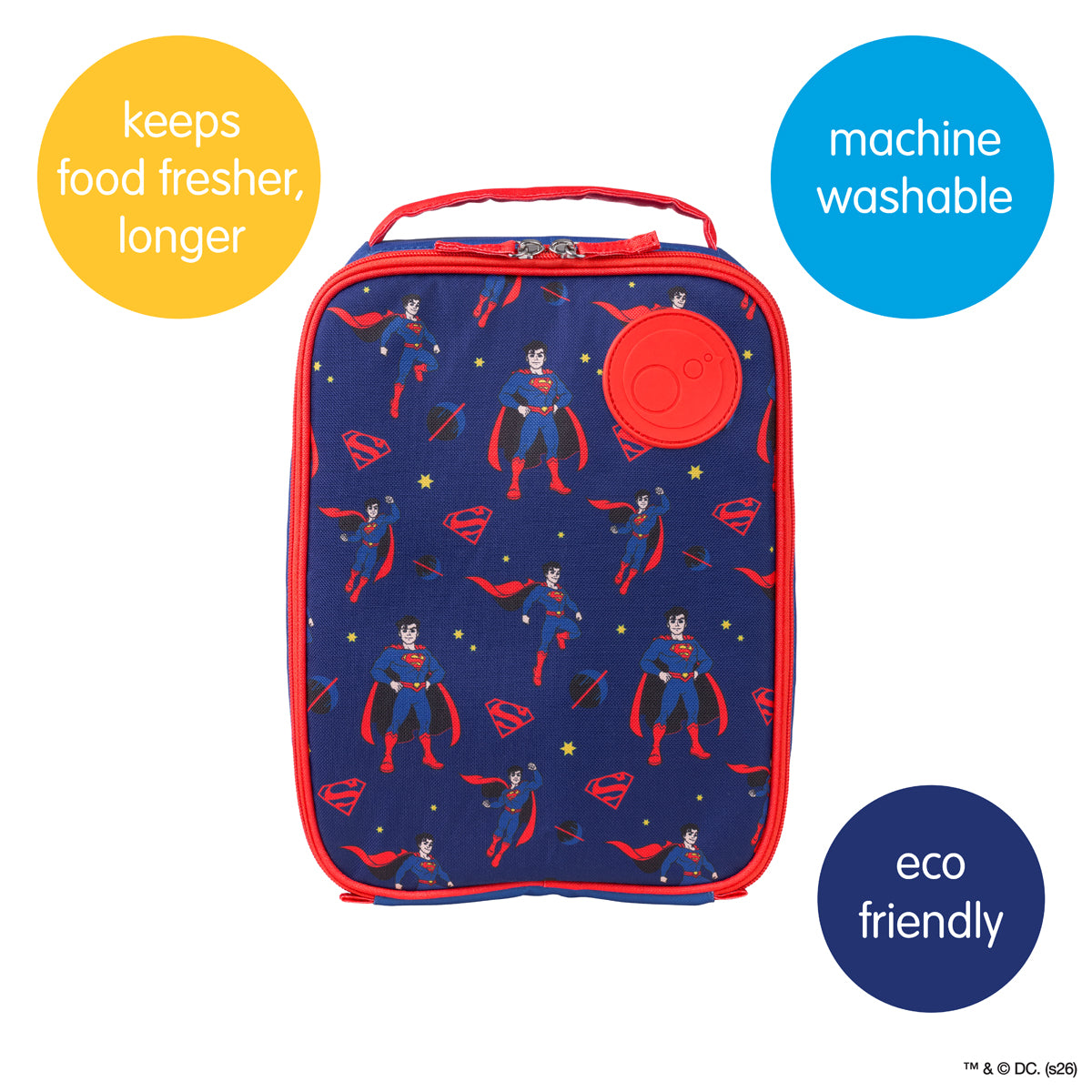 Superman b.box flexi insulated lunch bag