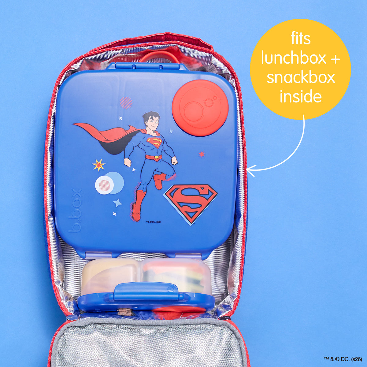 Superman b.box flexi insulated lunch bag
