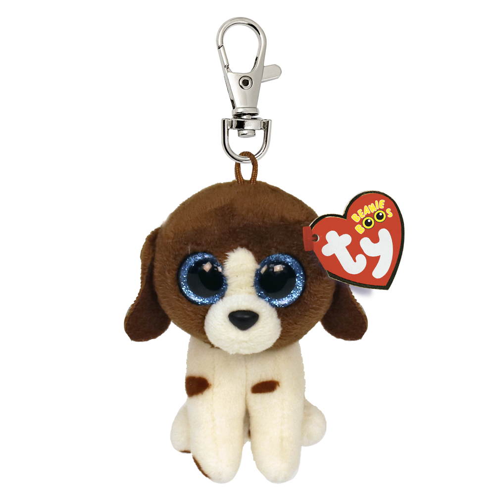 Ty Beanie Boos  MUDDLES - brown/white dog
