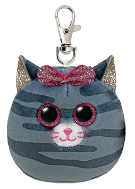 TY Squishy Beanies KIKI - cat squish clip