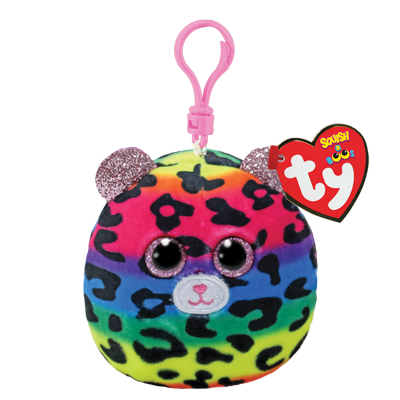 TY Squishy Beanies DOTTY - leopard squish clip