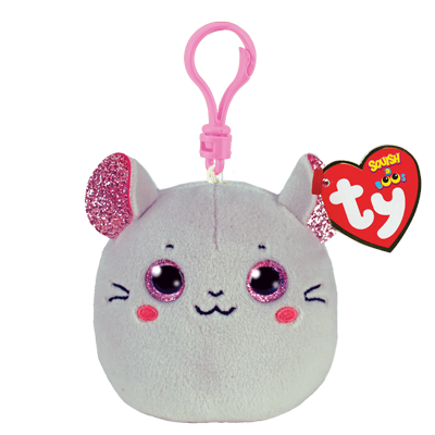 TY Squishy Beanies CATNIP - mouse squish clip