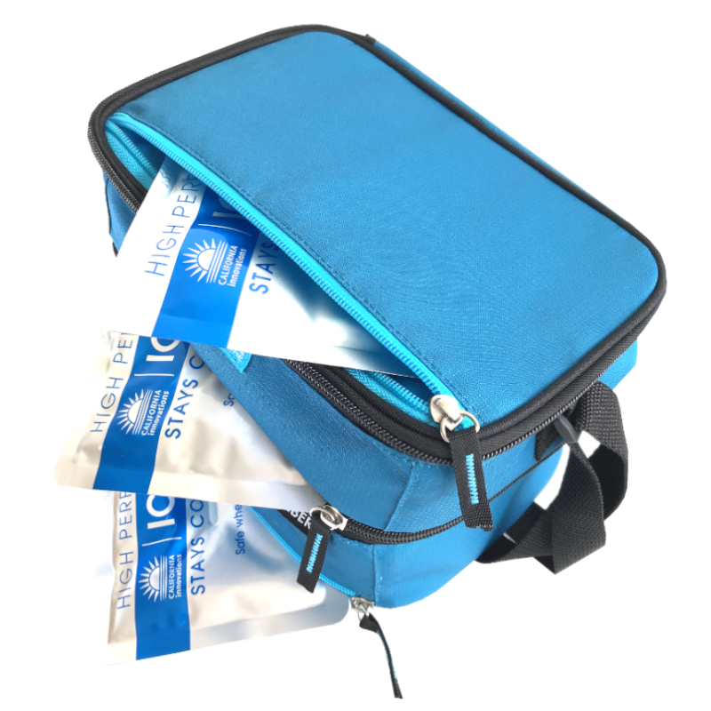 Arctic Zone Dual Lunch Bag - Sapphire Blue