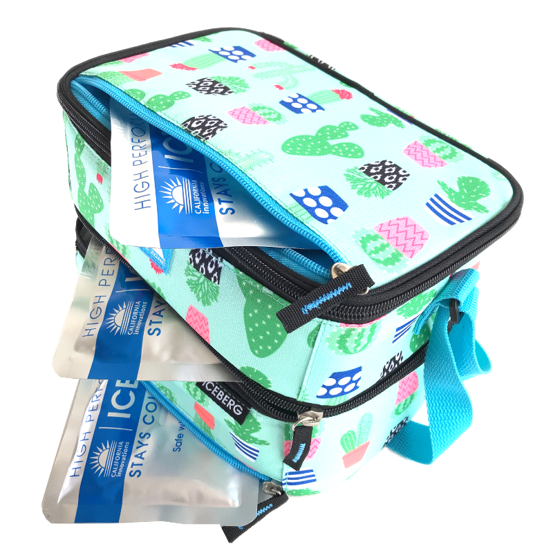 Arctic Zone Dual Lunch Bag - Cactus