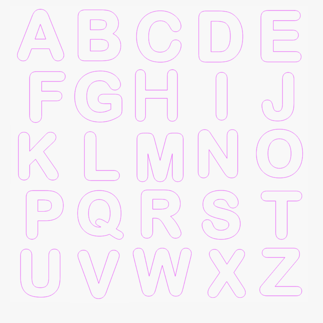 Large Personalised Laser Cut Bag Tag