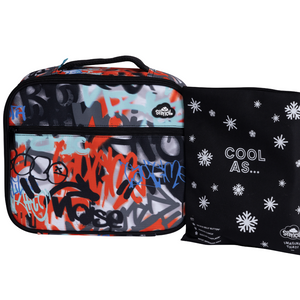 Spencil Big Cooler Lunch Bag + Chill Pack - Urban Scrawl