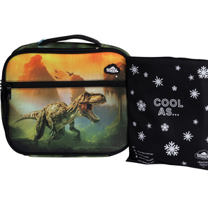 Spencil Big Cooler Lunch Bag + Chill Pack - Jurassic Kingdom