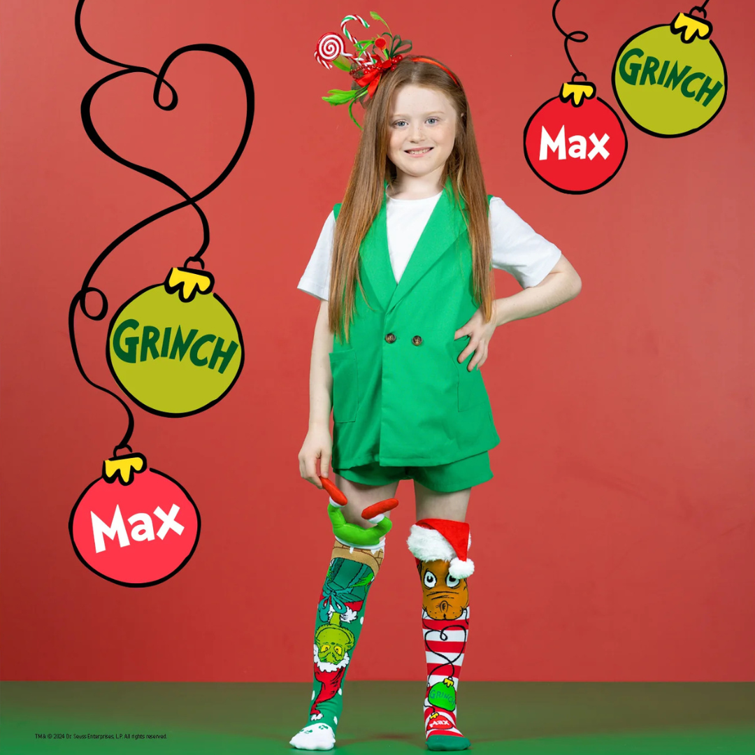 Mad Mia Socks - GRINCH &amp; THE CHIMNEY SOCKS