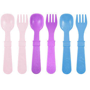 Replay Cutlery Bundle - Purple / Denim / Ice Pink