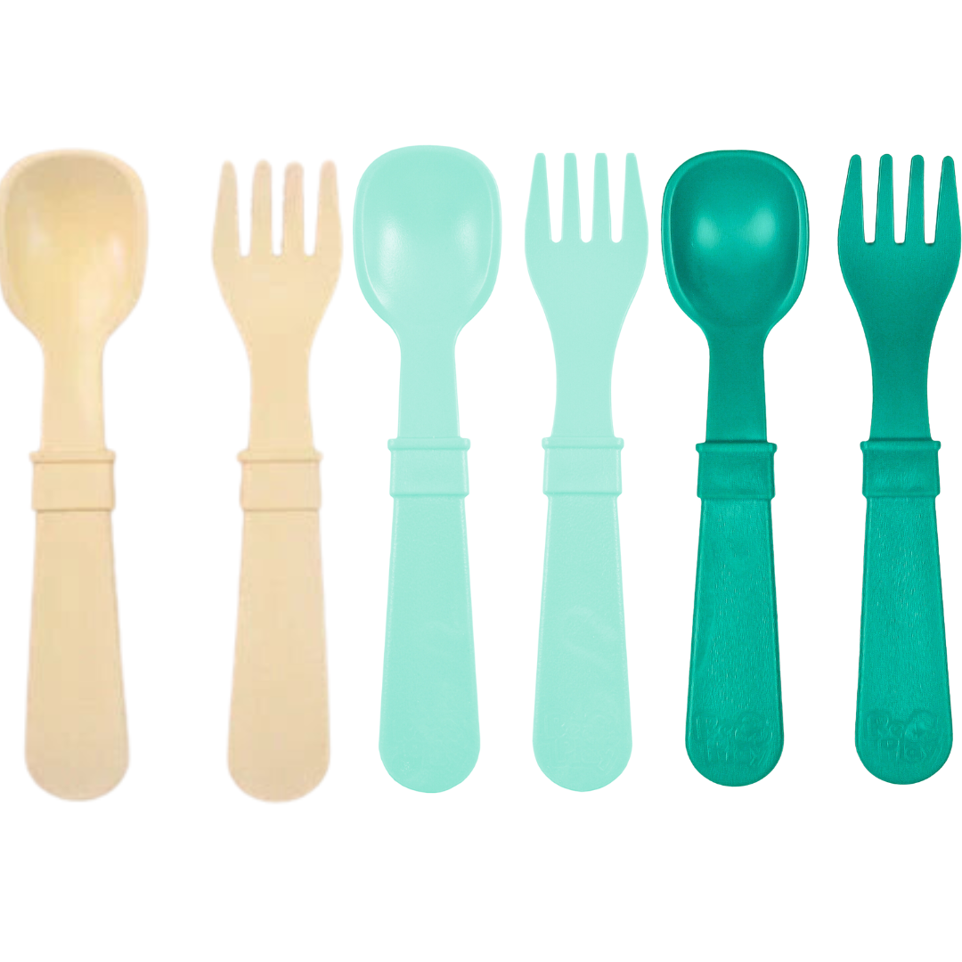Replay Cutlery Bundle - Teal / Mint / Lemon Drop