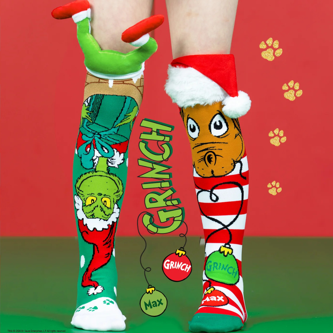 Mad Mia Socks - GRINCH &amp; THE CHIMNEY SOCKS