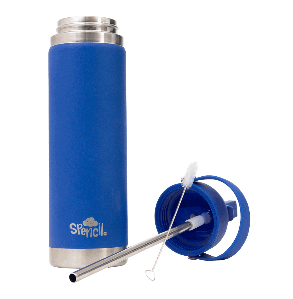 Big Insulated Water Bottle 650ml - Azure
