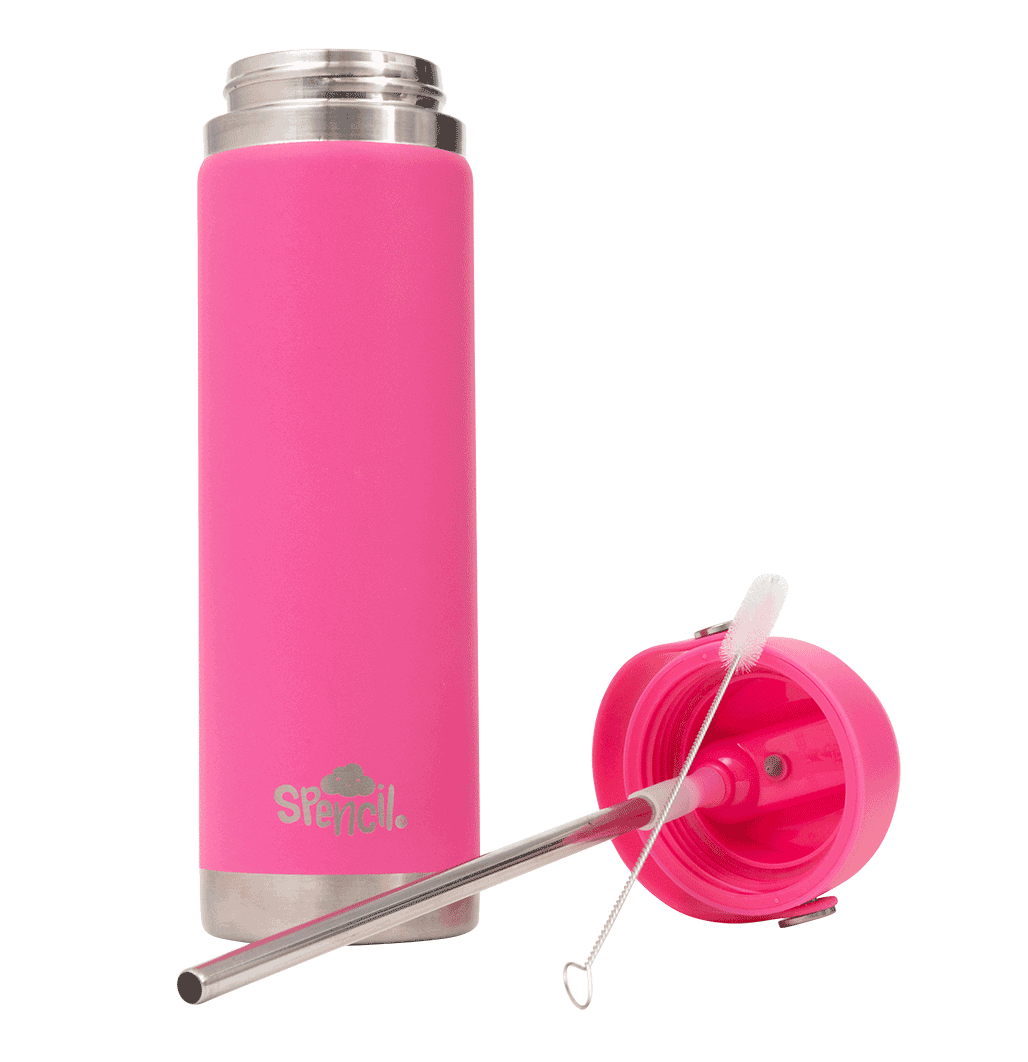 Big Insulated Water Bottle 650ml - Fuchsia