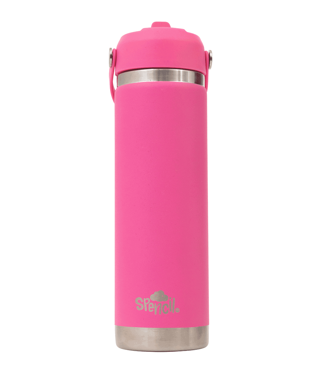 Big Insulated Water Bottle 650ml - Fuchsia
