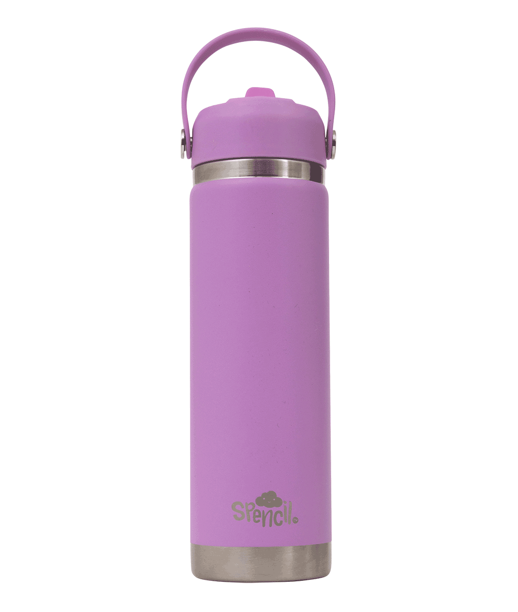 Big Insulated Water Bottle 650ml - Lilac