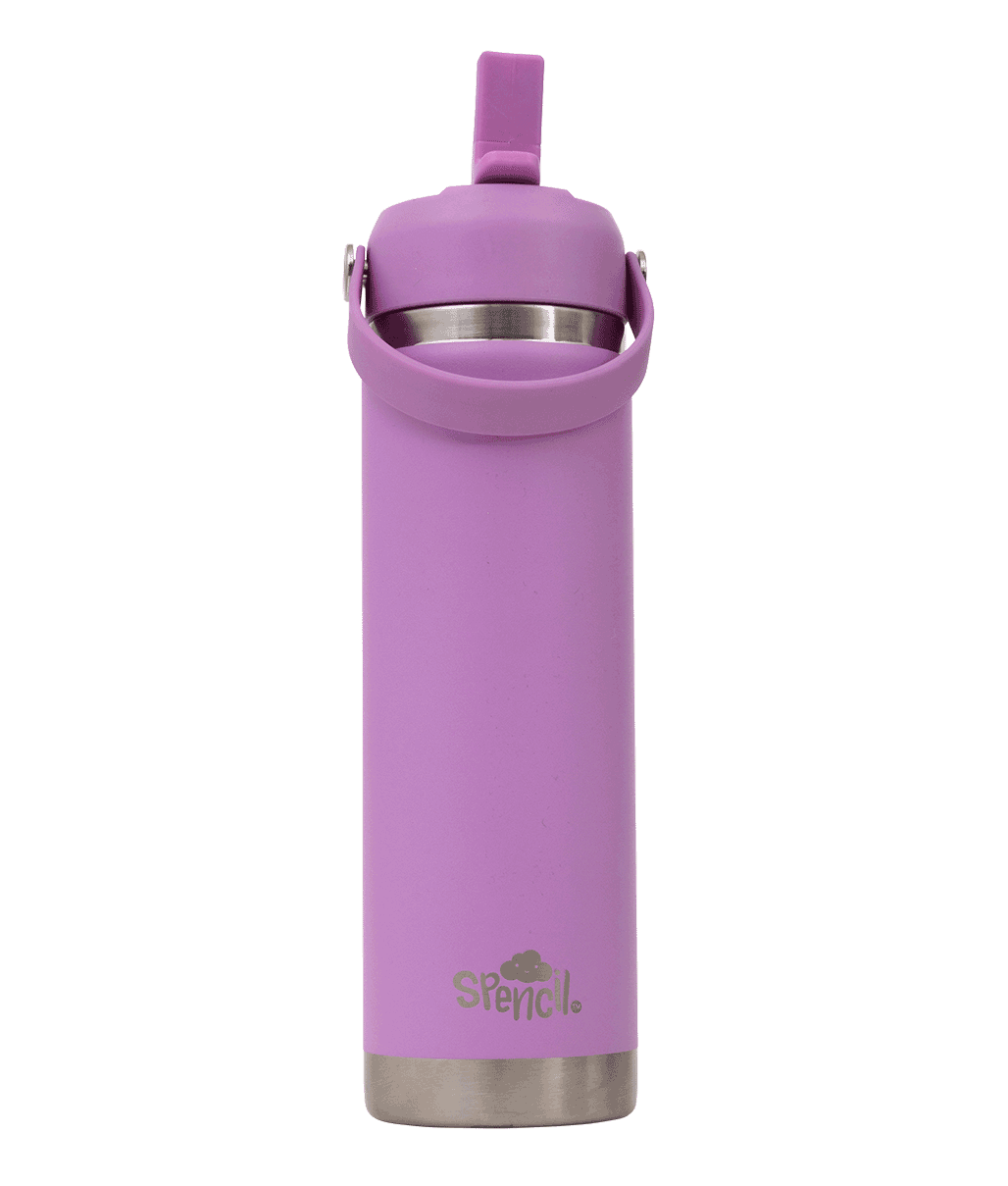 Big Insulated Water Bottle 650ml - Lilac