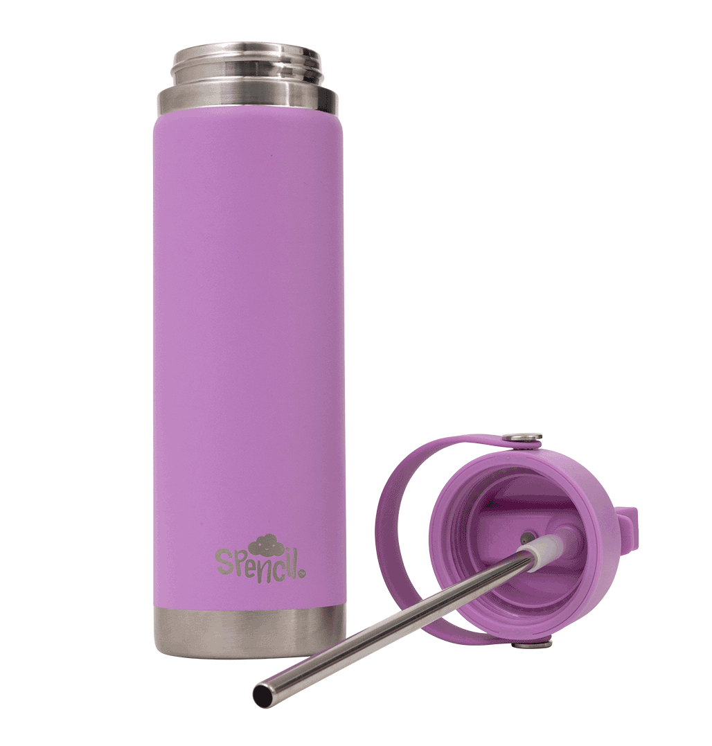Big Insulated Water Bottle 650ml - Lilac