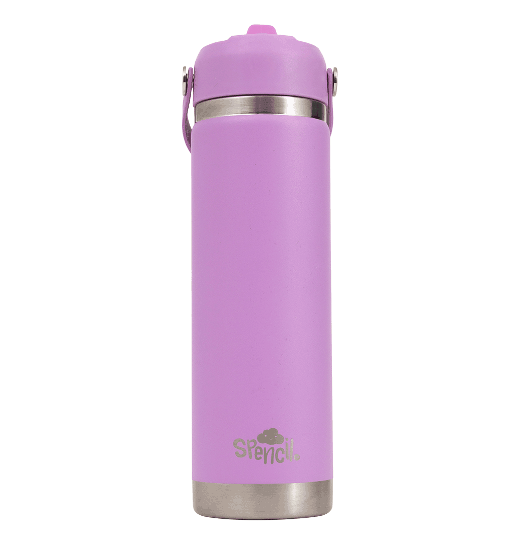 Big Insulated Water Bottle 650ml - Lilac