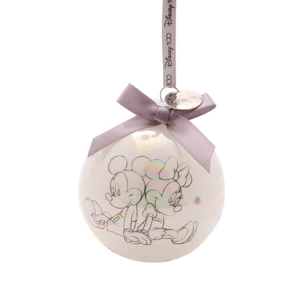 DISNEY 100 CHRISTMAS BAUBLES LOVE (SET OF 4)